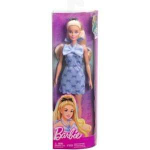 BARBIE FASHIONISTAS CAPELLI BIONDI CON COSA VESTITO AZZURRO CON FIOCCO 237