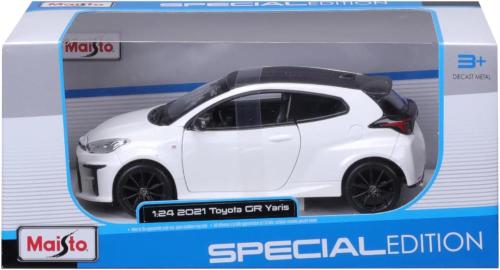 AUTO TOYOTA YARIS GR 2021 BIANCA IN SCALA 1:24