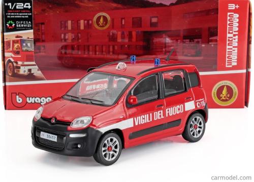 AUTO FIAT PANDA VIGILI DEL FUOCO IN SCALA 1:24