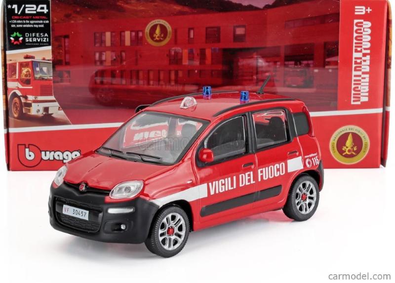AUTO FIAT PANDA VIGILI DEL FUOCO IN SCALA 1:24
