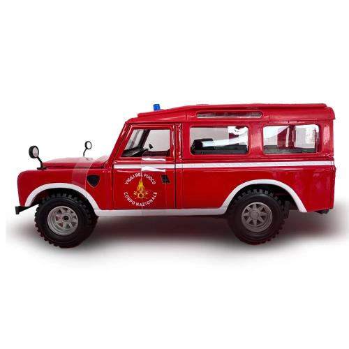 AUTO LAND ROVER SERIE II VIGILI DEL FUOCO IN SCALA 1:24