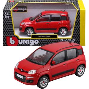 AUTO FIAT NUOVA PANDA ROSSA IN SCALA 1:24
