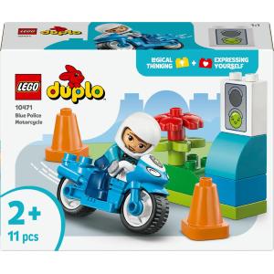 LEGO DUPLO TOWN MOTOCICLETTA BLU DELLA POLIZIA