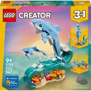 LEGO CREATOR 3 IN 1 ANIMALI MARINI: MERAVIGLIOSI DELFINI