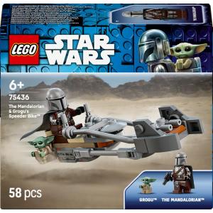 LEGO STAR WARS SPEEDER BIKE DEL MANDALORIANO E DI GROGU