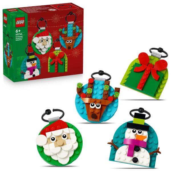 LEGO ICONIC - SELEZIONE DI DECORAZIONI NATALIZIE CON 4 ADDOBBI DI NATALE