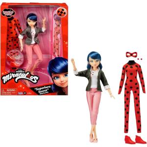 PERSONAGGIO MIRACOLOUS LADYBUG CON DOPPIO ABITO INTERCAMBIALI