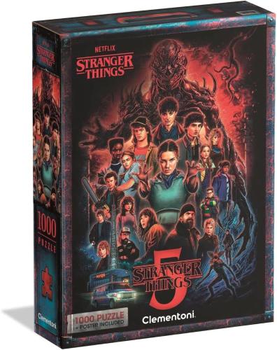 PUZZLE 1000 PZ STRANGER THINGS STAGIONE 5 CON POSTER INCLUSO - 70X50 CM