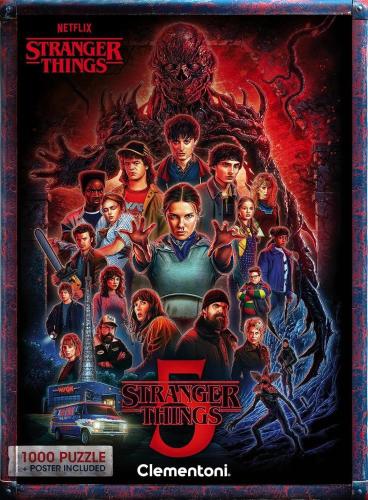PUZZLE 1000 PZ STRANGER THINGS STAGIONE 5 CON POSTER INCLUSO - 70X50 CM