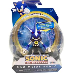 SONIC PERSONAGGI ARTICOLATI 10 CM CON ACCESSORIO - NEO METAL SONIC