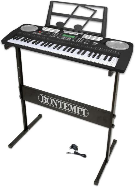 TASTIERA DIGITALE 54 TASTI PASSO MEDIO CON GAMBE, PRESA USB ED ADATTATORE DA RETE