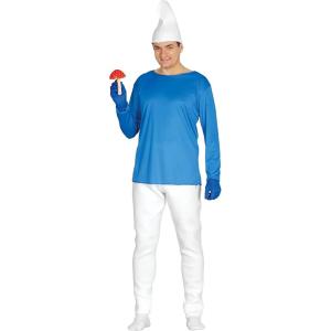 COSTUME PUFFO BLU ADULTO TAGLIA 48-50 M PUFFI