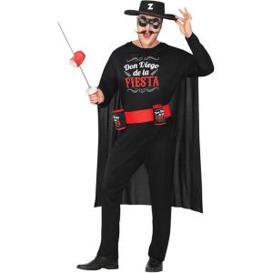 COSTUME DON DIEGO DELLA FIESTA ZORRO SPADACCINO TAGLIA 48-50 M