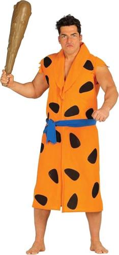 COSTUME CAVERNICOLO PRIMITIVO ADULTO TAGLIA 54-56 XL FLINTSTONES FRED