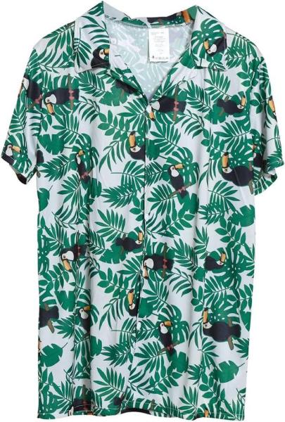 CAMICIA HAWAIANA PALME UOMO TAGLIA M