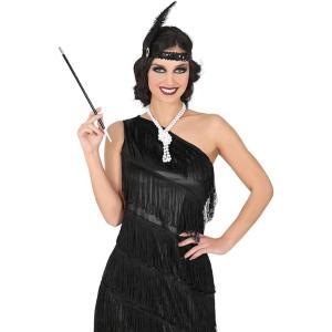 SET CHARLESTON 3 PZ COLLANA, CERCHIETTO, BOCCHINO