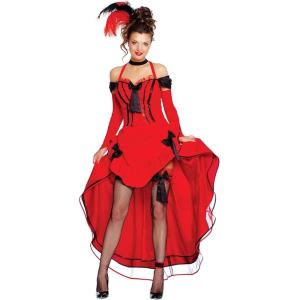 COSTUME BALLERINA CAN-CAN ADULTA TAGLIA 44-46 XL MOULIN ROUGE