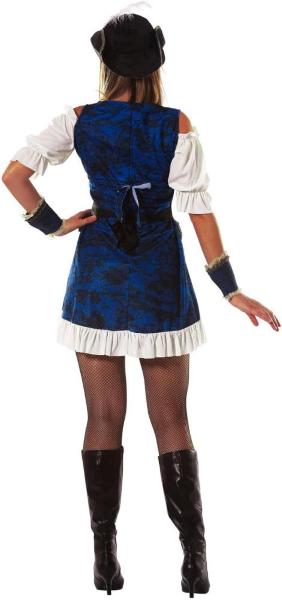 COSTUME PIRATESSA CORSARA BUCANIERA DONNA LUSSO ADULTA TAGLIA 38-40 M