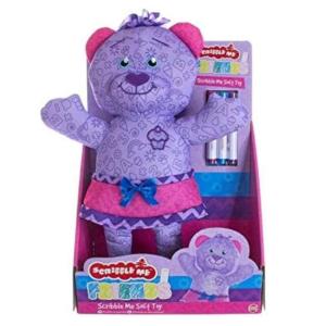 SCRIBBLE ME FRIENDS ORSETTO DA COLORARE 40 CM ORSO TATU LILLA