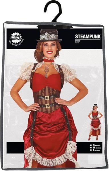COSTUME STEAMPUNK GOTICA ADULTA TAGLIA M 38-40