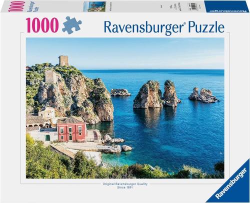 PUZZLE 1000 PZ FOTO FARAGLIONI DI SCOPELLO SICILIA