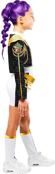 COSTUME RUMI HUNTRIX K-POP DEMON HUNTERS GOLDEN DELUXE BAMBINA TAGLIA XS 5-6 ANNI