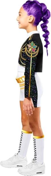 COSTUME RUMI HUNTRIX K-POP DEMON HUNTERS GOLDEN DELUXE BAMBINA TAGLIA XS 5-6 ANNI