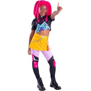 COSTUME MIRA HUNTRIX K-POP DEMON HUNTERS CLASSICO BAMBINA TAGLIA S 7-8 ANNI