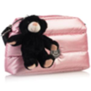 ROYAL BUBBLE TRACOLLA ROSA CON PORTACHIAVI ORSETTO NERO