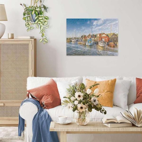 PUZZLE 1000 PZ IL ROMANTICO MONDO PORTUALE DI AHRENSHOOP