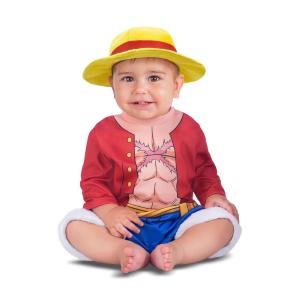 COSTUME BABY MONKEY D.LUFFY ONE PIECE TAGLIA 12-24 MESI