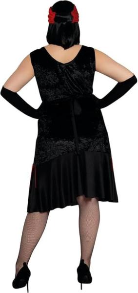 COSTUME CHARLESTON ROSSO DONNA TAGLIA M 38-40