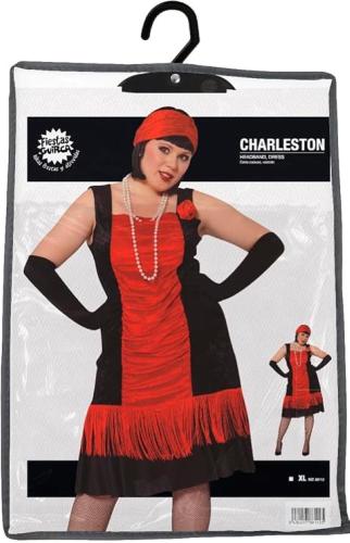 COSTUME CHARLESTON ROSSO DONNA TAGLIA M 38-40