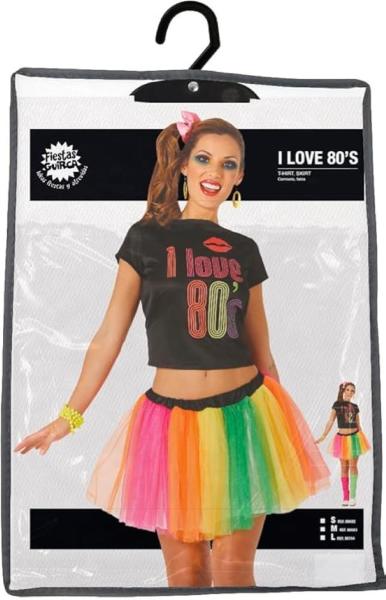 COSTUME BALLERINA ANNI 80 I LOVE 80 TAGLIA S 36-38