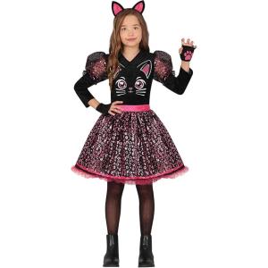 COSTUME BLACK KITTY GATTO NERO INFANTILE 10 - 12 ANNI