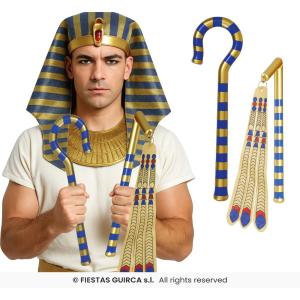 SCETTRO FARAONE EGIZIANO 2 PEZZI 35 CM