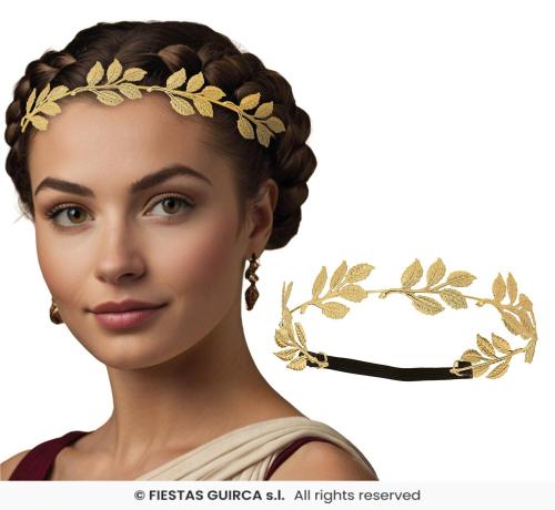 CORONA ALLORO DORATA METALLICA ROMANA 