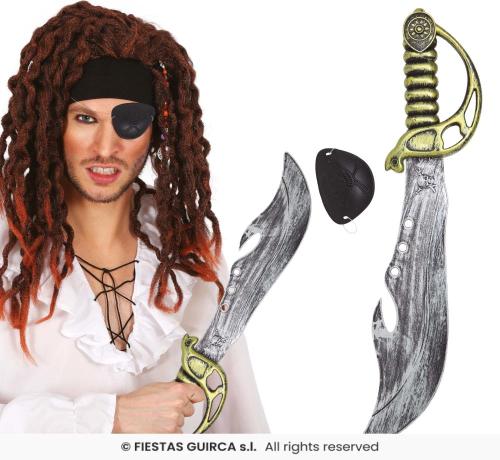 SPADA PIRATA CON BENDA 50 CM
