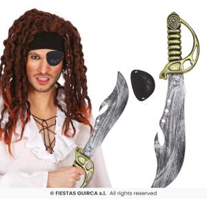 SPADA PIRATA CON BENDA 50 CM