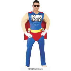 COSTUME SUPEREROE BEERMAN UOMO BIRRA I SIMPSON TAGLIA 48-50 M