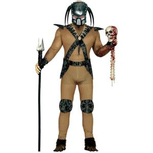 COSTUME ALIENO PREDATOR CACCIATORE DELLO SPAZIO TAGLIA L 52-54 SPANDEX