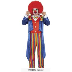 COSTUME CLOWN PAZZO PAGLIACCIO TAGLIA 46-48 S