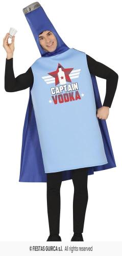 COSTUME SUPEREROE CAPTAIN VODKA ADULTO TAGLIA 52-54 L