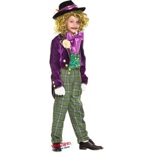 COSTUME JOLLY PAZZO MATTO PAGLIACCIO JOKER MIS. 7 ANNI (S)