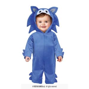 COSTUME HEDGEDOG RICCIO SONIC BLU BABY TAGLIA 18-24 MESI