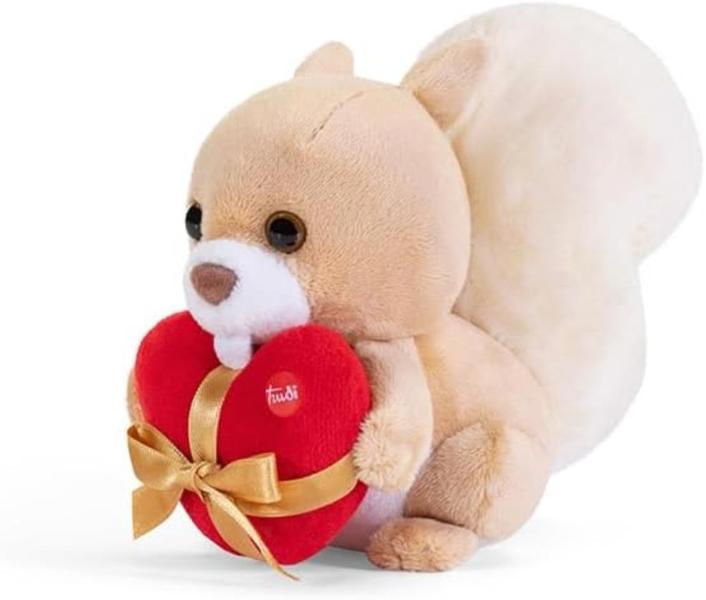 PELUCHE TRUDINO SCOIATTOLO CUORE