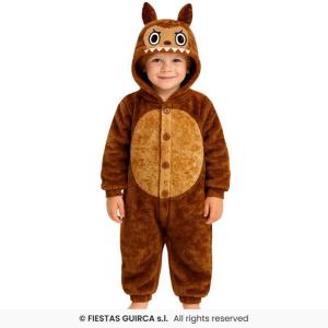 COSTUME LULU MONSTER MOSTRO BAMBINO TAGLIA 5-6 ANNI TIPO LABUBU