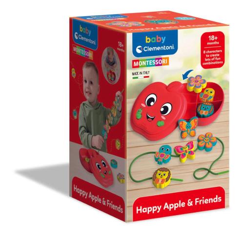 MONTESSORI SFILO E INFILO GIOCO DELLA MELA LACING GAME APPLE