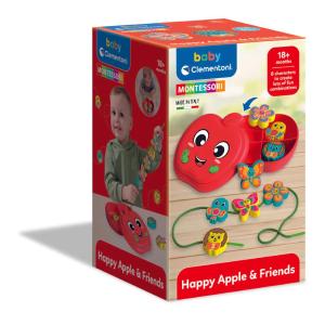 MONTESSORI SFILO E INFILO GIOCO DELLA MELA LACING GAME APPLE