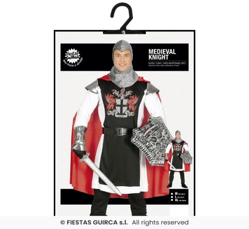 COSTUME CAVALIERE MEDIEVALE TAGLIA 54-56 XL
